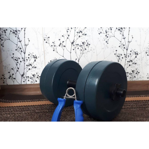 Гантель  RN-Sport 2x10 кг гранилитовые RN1146 - фото №5